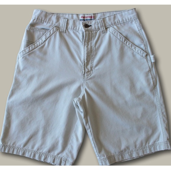 Old Navy Other - Old Navy Vintage 90s Painter Carpenter Shorts 32 Stone Beige Canvas Utility